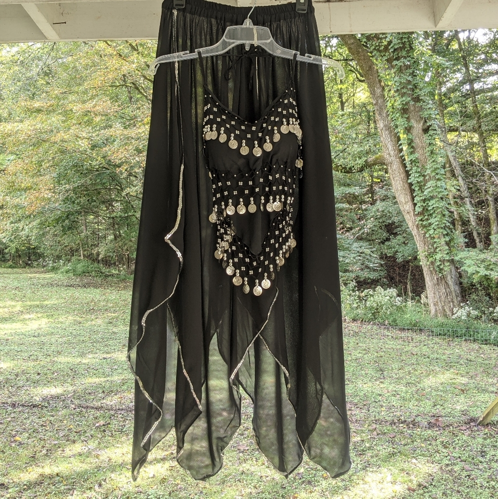 Belly dancing costume